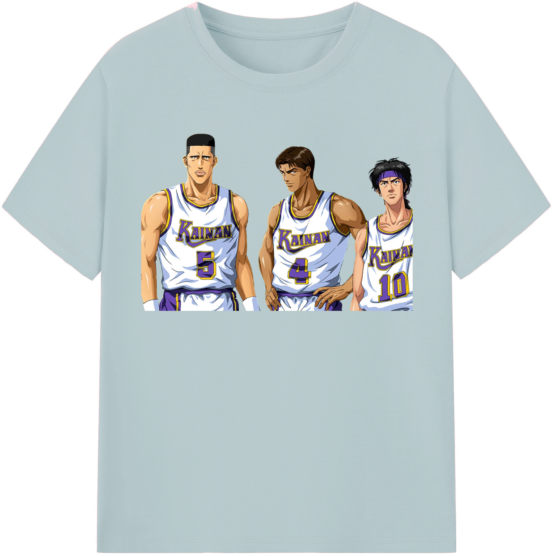 SLAM DUNK／スラムダンク 綿100％半袖Tシャツ（フロントプリント）